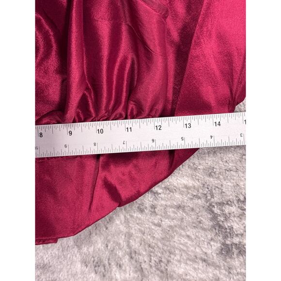 Aje Top 8 Womens Pink Silk Blend Tiered Ruffle Crop Blouse - Picture 5 of 8